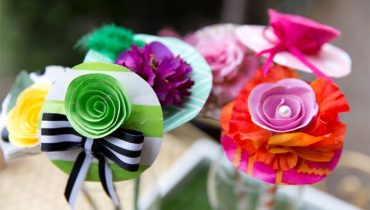 DIY Whimsical Derby Hat Drink Stirrers