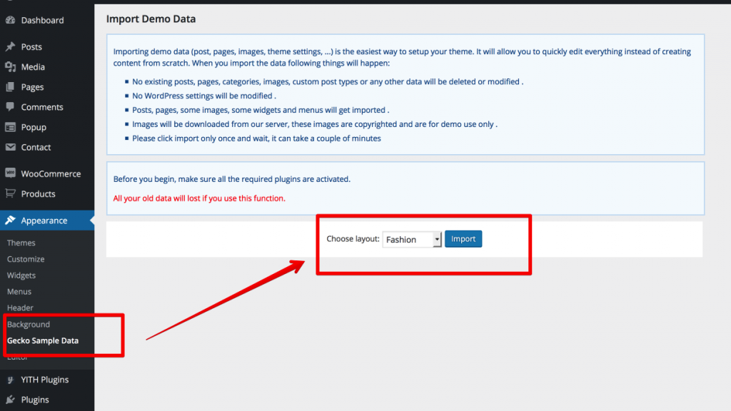 Import Sample Data Helpdesk